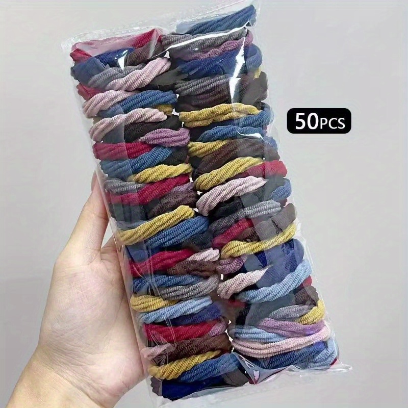 Travel Accessories For Elderly - 50 шт. черных атласных нейлоновых резинок