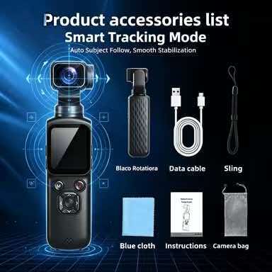 Travel Vlog Accessories - Портативная карманная цифровая камера с поворотным