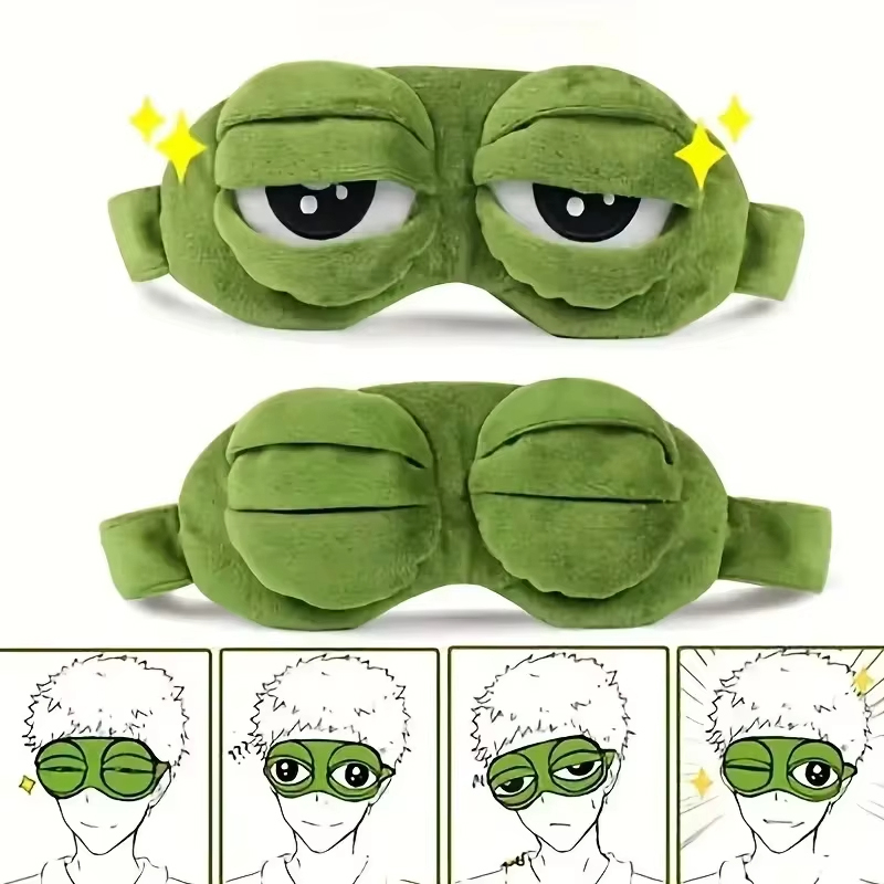 Travel Hair Accessories - Маска для глаз в форме лягушки,