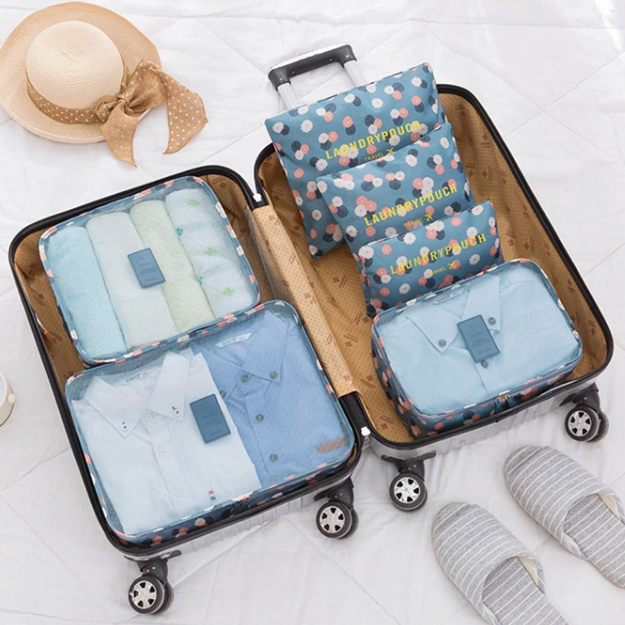 Travel Packing Cube - 6 шт., дорожный органайзер, сумки для