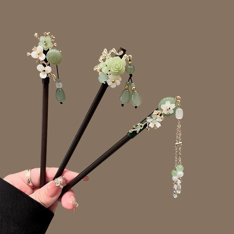 Travel Hair Accessories - Антикварная деревянная заколка для волос, женская