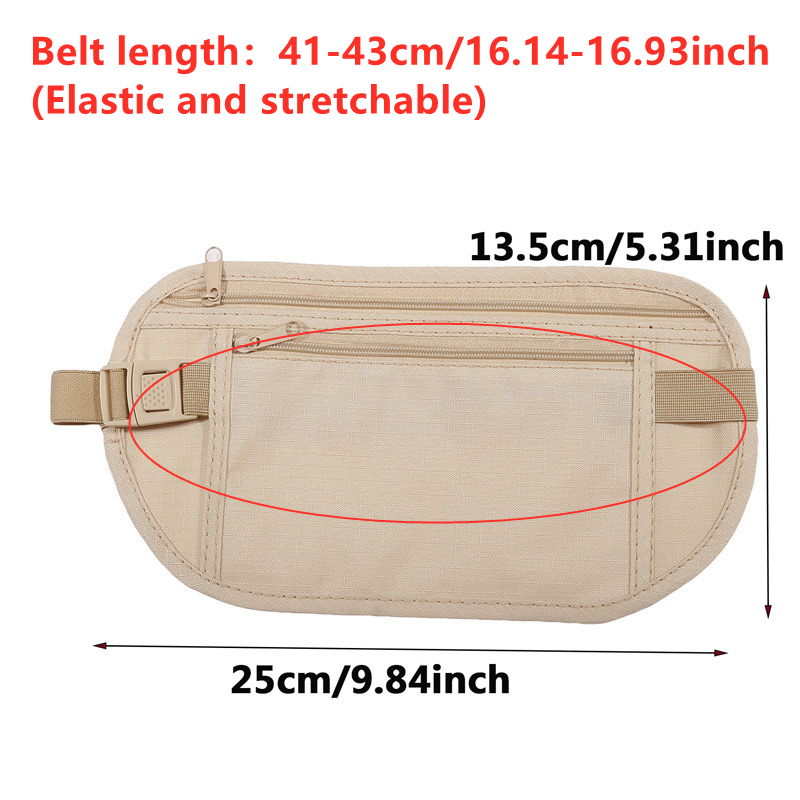 Скрытая поясная сумка-антивор  – обзор и цена Money Belt Hidden