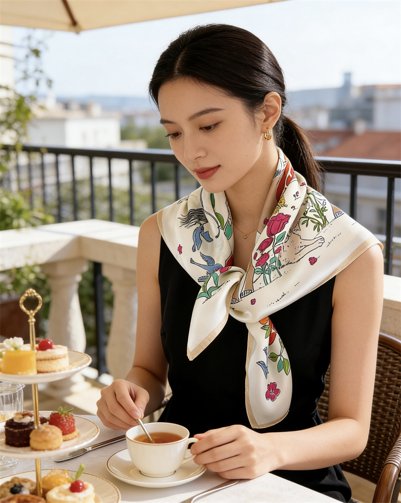 Шелковый платок с принтом лоша – обзор и цена Travel Hair Accessories